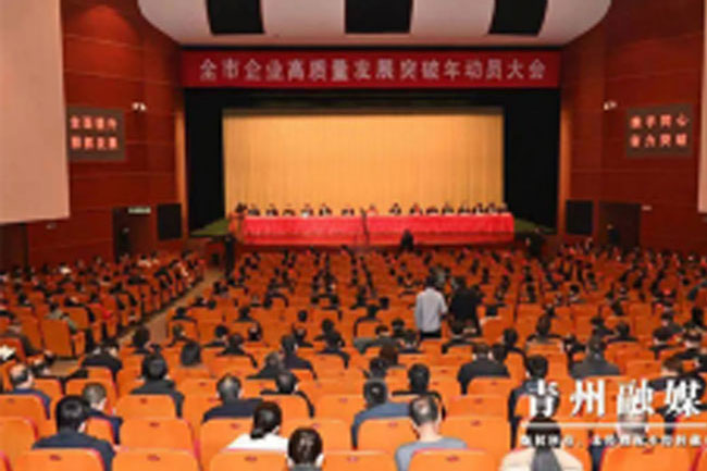 公司喜获青州市“高质量发展潜力企业” 助推青州经济高质量发展